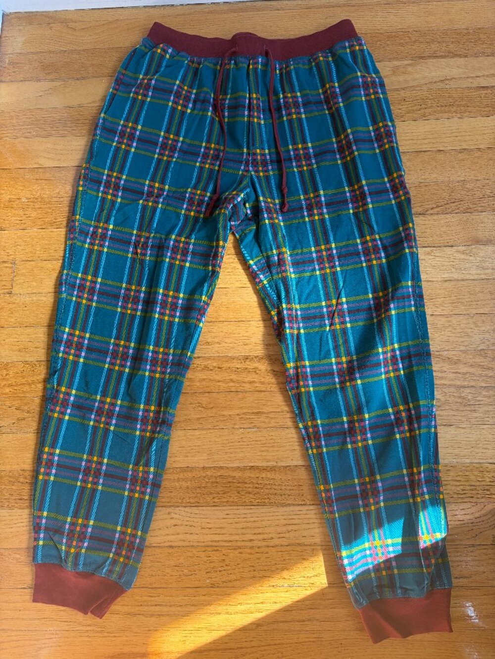 Lands' End Men's Knit Jersey Pajama Pant Joggers - M